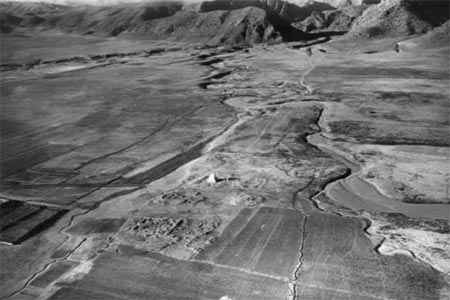Les parties centrale et méridionale du site,photo aérienne E.F. Schmidt 1935, OI Chicago